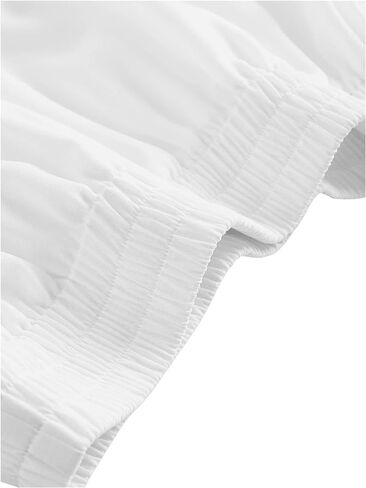 Milumia Women Y2k Solid Tiered Ruffle Mini Skirt Elastic High Waist Flare Short Skirts in Saudi Arabia
