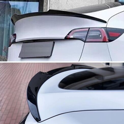 Trunk Spoiler Wing Compatible with 2020-2024 Tesla Model Y Spoiler, Carbon Fiber Hydro-Dipping (SP Type) in Saudi Arabia