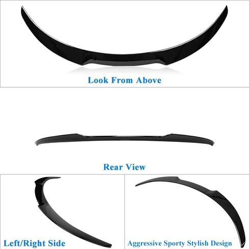 Trunk Spoiler Wing Compatible with 2020-2024 Tesla Model Y Spoiler, Carbon Fiber Hydro-Dipping (SP Type) in Saudi Arabia