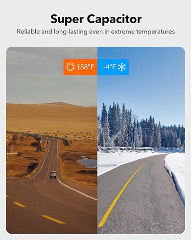 كاميرا REDTIGER 4K Dash Cam أمامية وخلفية 1080P مع مجموعة أسلاك صلبة، كاميرا سيارة WiFi GPS مدمجة مع بطاقة مجانية سعة 128 جيجابايت، تسجيل حلقي، رؤية ليلية، وضع ركن السيارة، التحكم الذكي في التطبيقات، كاميرا خلفية مقاومة للماء in Kuwait