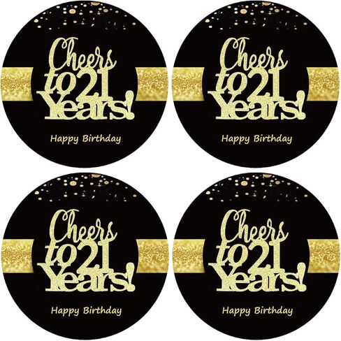Sumerk 48 PCS Cheers to 60 Stickers Large Bottle Stickers 60th Birthday Stickers Card Seals 2 INCHES Round Happy Birthday Party Favors Stickers in Saudi Arabia