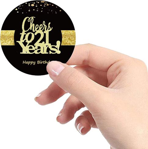 Sumerk 48 PCS Cheers to 60 Stickers Large Bottle Stickers 60th Birthday Stickers Card Seals 2 INCHES Round Happy Birthday Party Favors Stickers in Saudi Arabia