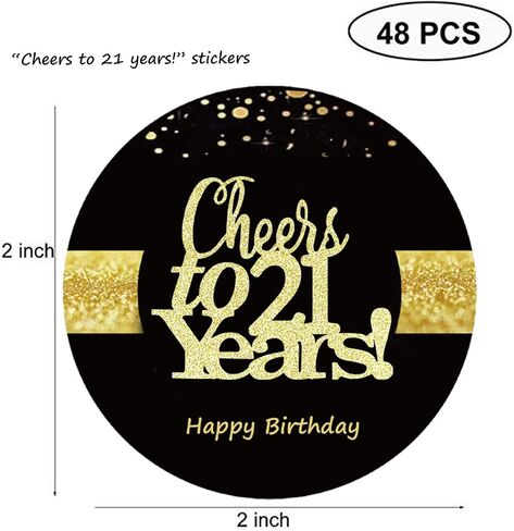 Sumerk 48 PCS Cheers to 60 Stickers Large Bottle Stickers 60th Birthday Stickers Card Seals 2 INCHES Round Happy Birthday Party Favors Stickers in Saudi Arabia