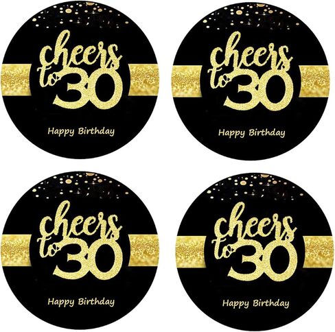 Sumerk 48 PCS Cheers to 60 Stickers Large Bottle Stickers 60th Birthday Stickers Card Seals 2 INCHES Round Happy Birthday Party Favors Stickers in Saudi Arabia