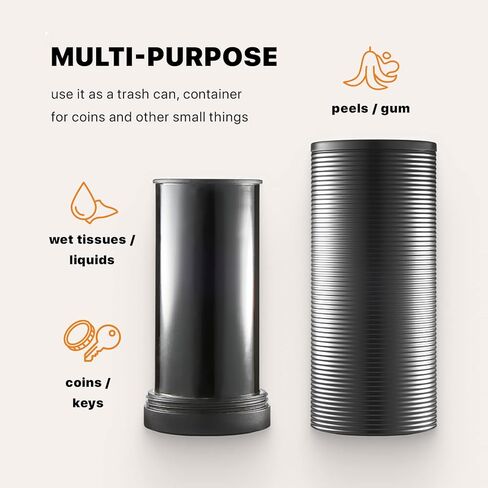 سلة مهملات السيارة، سلة المهملات، علبة للسيارة، شاحنة قمامة مقاومة للماء مع غطاء، حامل عملات معدنية صغير تلقائي in Kuwait