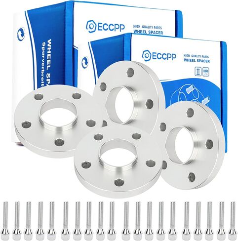 ECCPP 5x112 Wheel Spacers 20mm 5x112mm to 5x112mm HubCentric Wheel Spacer Compatible fit for Mercedes Benz W219 W210 W211 W212 C230 C240 C320 66.6mm W/10 Lug Bolts(12x1.5 Studs 4X) in Saudi Arabia