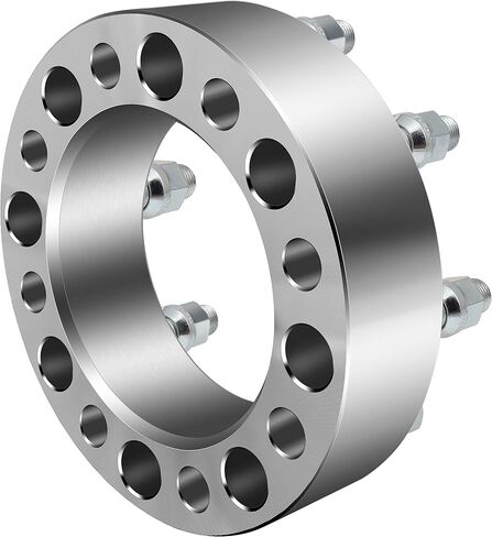 ECCPP 2 قطعة فواصل عجلات 2 بوصة 8 العروة 8x6.5 إلى 8x6.5 126.15 مم 14x1.5 متوافقة مع شيفروليه سيلفرادو 1500 HD 2001-2006 لسيارة GMC Sierra 2500 HD 2001-2010 لسيارة Silverado 3500 HD 2007-2010 in Saudi Arabia