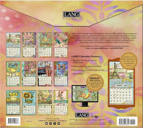 LANG COLOR MY WORLD 2023 تقويم الحائط in Saudi Arabia
