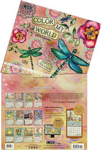 LANG COLOR MY WORLD 2023 تقويم الحائط in Saudi Arabia