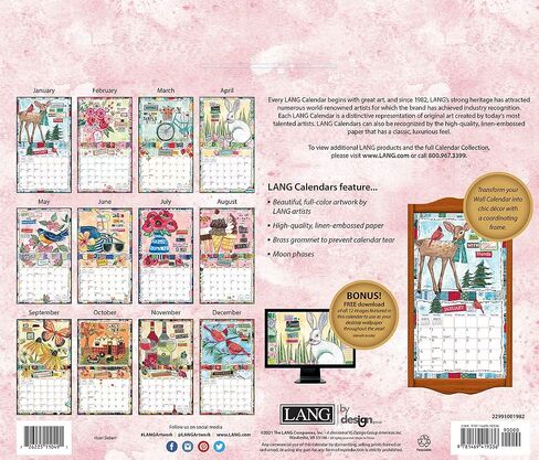 LANG COLOR MY WORLD 2023 WALL CALENDAR in Saudi Arabia