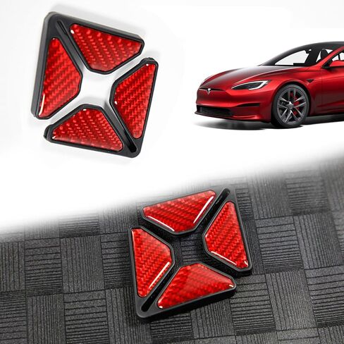 Car Door Corner Anti-Collision Strip Compatible with Tesla Model Y 3 X S Semi Cybertruck Real Carbon Fiber Accessories Exterior Decorations Protection Stickers Decals Trims Strips (Black) in Saudi Arabia