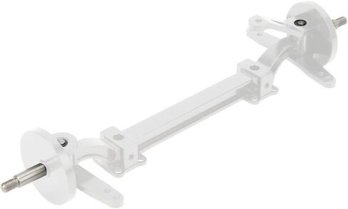 RC Axle, Aluminium Alloy 1/14 RC Truck Front Steering Rod Link Pole Wheel Axle, RC Front Steering Wheel Axle Upgrades Parts for 1/14 Remote Control Unpowered Tractor Truck (Silver) in Saudi Arabia
