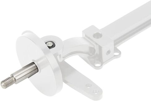 RC Axle, Aluminium Alloy 1/14 RC Truck Front Steering Rod Link Pole Wheel Axle, RC Front Steering Wheel Axle Upgrades Parts for 1/14 Remote Control Unpowered Tractor Truck (Silver) in Saudi Arabia