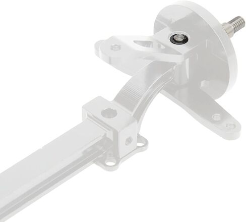RC Axle, Aluminium Alloy 1/14 RC Truck Front Steering Rod Link Pole Wheel Axle, RC Front Steering Wheel Axle Upgrades Parts for 1/14 Remote Control Unpowered Tractor Truck (Silver) in Saudi Arabia