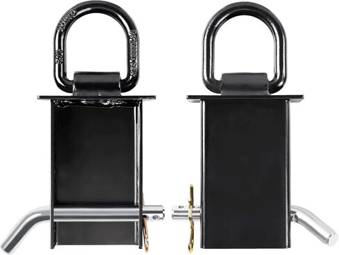Stake Pocket D Ring Heavy Duty Adjustable Trailer Stake Pocket, Load Limit 5400lbs & 4 Holes for Adjustment, Removable Stake Pocket D-Ring Tie Downs Utility for Flatbed Trucks (Black, 4 Pack) in Saudi Arabia