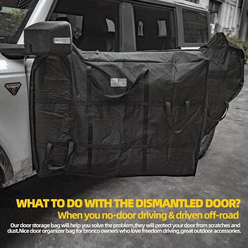 Bronco Door Bag Rear door Protection Storage Bag Compatible With Ford Bronco 2021 2022 2023 4 Door Bronco Accessories Waterproof Anti-Scratch Doors Panels Organizer Bag in Kuwait