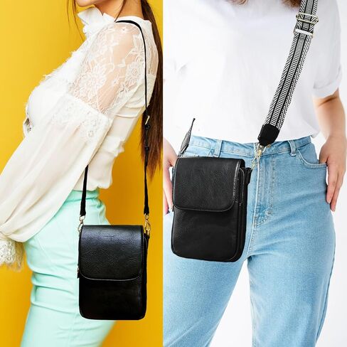 Small Crossbody Purse for Women Trendy Vegan Leather Cell Phone Bags with Card Slots & Adjustable Straps in Kuwait