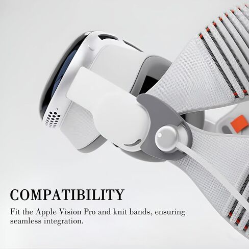 محول ثنائي النطاق متوافق مع Apple Vision Pro & Knit Bands، راحة معززة، يقلل من إجهاد الوجه، حزام الرأس العلوي المنسوج ملحق Vision Pro in Kuwait