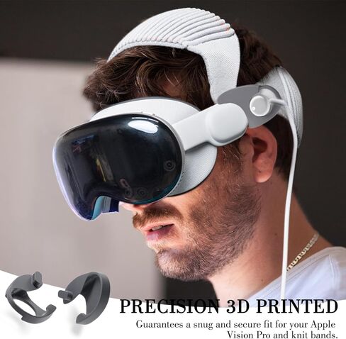 محول ثنائي النطاق متوافق مع Apple Vision Pro & Knit Bands، راحة معززة، يقلل من إجهاد الوجه، حزام الرأس العلوي المنسوج ملحق Vision Pro in Kuwait
