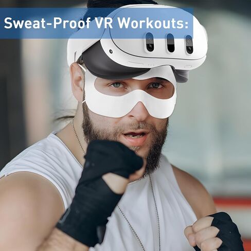 غطاء وجه TamBee VR لـ Oculus Quest 2 قناع الوجه القابل للتصرف للحماية من العرق قناع العين VR للتمرينات المتوافقة مع Meta Quest 3 المتوافق مع وسادة الوجه Apple Vision Pro (30 قطعة) in Kuwait