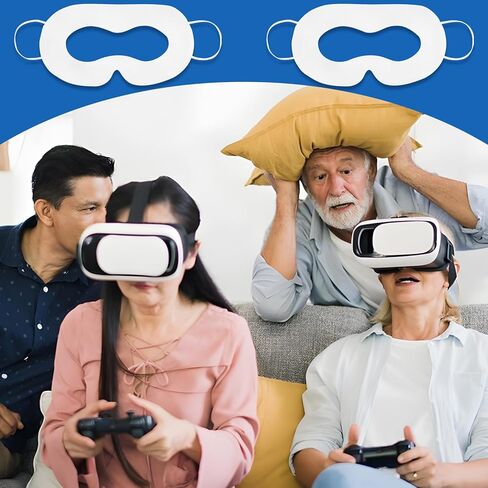 غطاء وجه TamBee VR لـ Oculus Quest 2 قناع الوجه القابل للتصرف للحماية من العرق قناع العين VR للتمرينات المتوافقة مع Meta Quest 3 المتوافق مع وسادة الوجه Apple Vision Pro (30 قطعة) in Kuwait