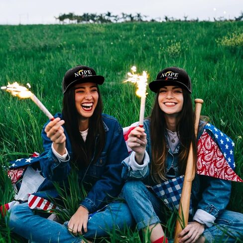 Nope Not Again Baseball Cap - Adjustable Anti-Trump Slogan Hat, Funny Casual Hat Embroidered Unisex Headwear Dad Cap Costume Accessories Black in Kuwait