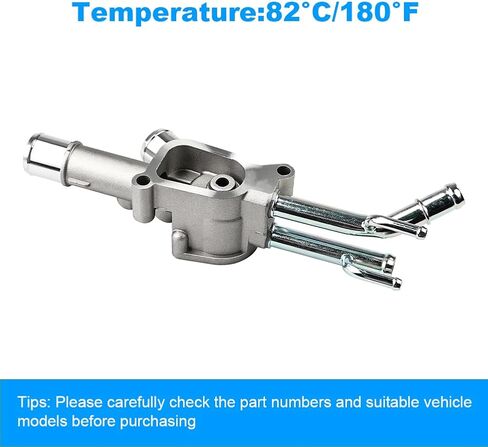 Aluminium Coolant Thermostat Housing Compatible with Hyundai Elantra 2003-2005 Tiburon 2003-2008, Kia Sportage 2006-2010 Soul 2010-2011, Replacement for 25600-23640 25600-23600 in Saudi Arabia