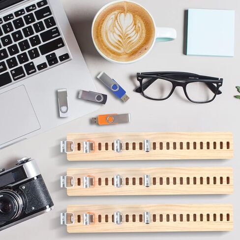 2 Pieces USB Flash Drive Case USB Drive Holder Flash Drive Storage Case Organizer with 24 Card Clots for Office Desk Flash Drive Holder (2) in Saudi Arabia