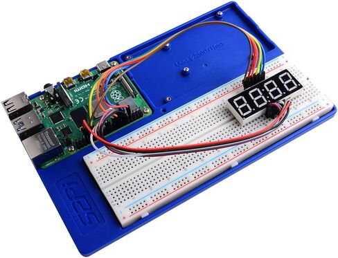 GeeekPi ABS Holder Breadboard Holder for Raspberry Pi 4B, 5 in 1 Base Plate Case for Raspberry Pi 4 Model B,3B+,3B,2B,B+,Zero,Zero W(2) and Arduino UNO,Arduino Mega 2560 (Blue Holder) in Saudi Arabia