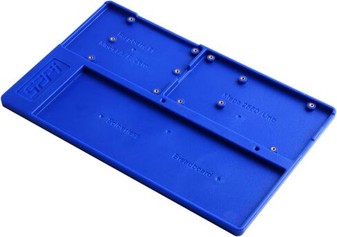 GeeekPi ABS Holder Breadboard Holder for Raspberry Pi 4B, 5 in 1 Base Plate Case for Raspberry Pi 4 Model B,3B+,3B,2B,B+,Zero,Zero W(2) and Arduino UNO,Arduino Mega 2560 (Blue Holder) in Saudi Arabia