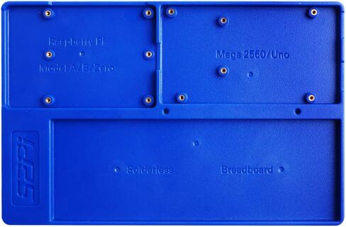 GeeekPi ABS Holder Breadboard Holder for Raspberry Pi 4B, 5 in 1 Base Plate Case for Raspberry Pi 4 Model B,3B+,3B,2B,B+,Zero,Zero W(2) and Arduino UNO,Arduino Mega 2560 (Blue Holder) in Saudi Arabia