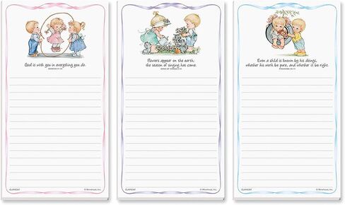 Mary Engelbreit Bright Floral Magnetic Notepad Set – Set of 12 Memo Pads, 6 Designs, 30-Sheet Pads, 3¼ x 8 Inches, Shopping List, to-Do Notes, Printed in The USA, by Current in Saudi Arabia
