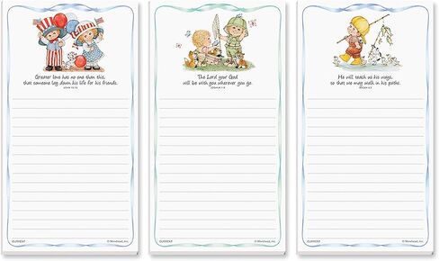 Mary Engelbreit Bright Floral Magnetic Notepad Set – Set of 12 Memo Pads, 6 Designs, 30-Sheet Pads, 3¼ x 8 Inches, Shopping List, to-Do Notes, Printed in The USA, by Current in Saudi Arabia