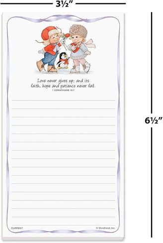 Mary Engelbreit Bright Floral Magnetic Notepad Set – Set of 12 Memo Pads, 6 Designs, 30-Sheet Pads, 3¼ x 8 Inches, Shopping List, to-Do Notes, Printed in The USA, by Current in Saudi Arabia