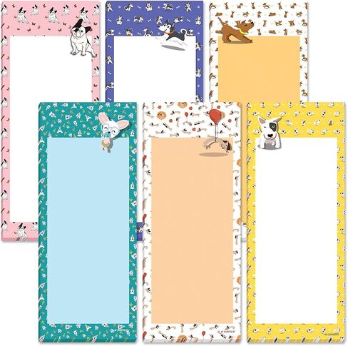 Mary Engelbreit Bright Floral Magnetic Notepad Set – Set of 12 Memo Pads, 6 Designs, 30-Sheet Pads, 3¼ x 8 Inches, Shopping List, to-Do Notes, Printed in The USA, by Current in Saudi Arabia