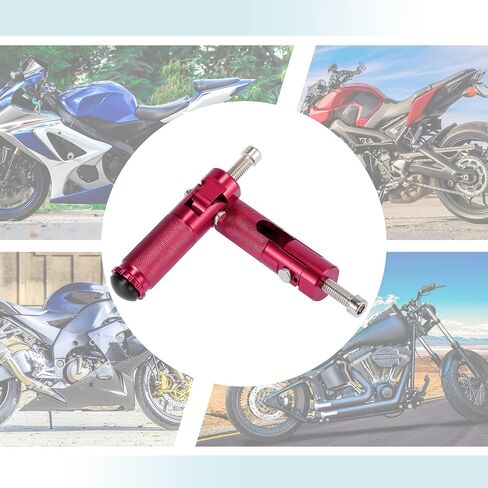 Motoforti 1 Pair 8mm Aluminum Alloy Universal Motorcycle Folding Rearsets Rear Footrest Footpeg Pedal Peg Bike Bicycle Cycling Blue in Saudi Arabia