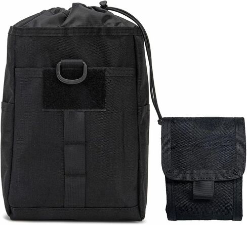 Tactical Molle Dump Pouch, Adjustable Drawstring Magazine Pouch, Roll Up Folding Mag Pouch Utility Waist Bag in Saudi Arabia
