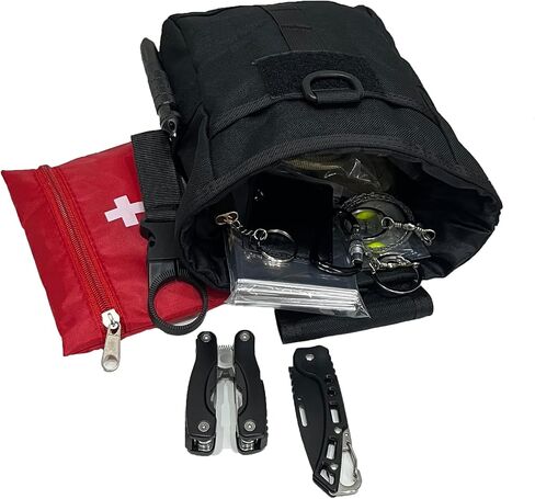 Tactical Molle Dump Pouch, Adjustable Drawstring Magazine Pouch, Roll Up Folding Mag Pouch Utility Waist Bag in Saudi Arabia