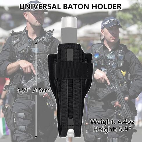 2024 New Upgraded Baton Holder for 21" to 26" Telescopic Baton, 360 Degree Rotating Nylon Expandable Baton Holster Universal Duty Baton Pouch for Duty Belt Police Security Officer in Saudi Arabia