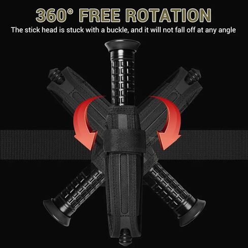 2024 New Upgraded Baton Holder for 21" to 26" Telescopic Baton, 360 Degree Rotating Nylon Expandable Baton Holster Universal Duty Baton Pouch for Duty Belt Police Security Officer in Saudi Arabia