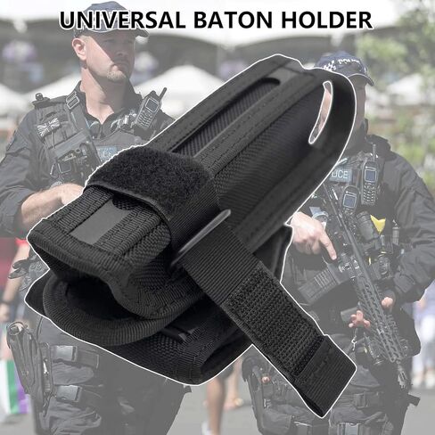 2024 New Upgraded Baton Holder for 21" to 26" Telescopic Baton, 360 Degree Rotating Nylon Expandable Baton Holster Universal Duty Baton Pouch for Duty Belt Police Security Officer in Saudi Arabia