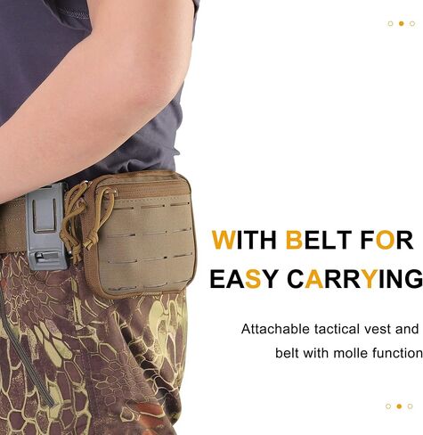 Dump Pouch, Tactical Molle Drawstring Magazine Dump Pouch, Adjustable Military Utility Belt Fanny Hip Holster Bag Outdoor Ammo Pouch in Saudi Arabia