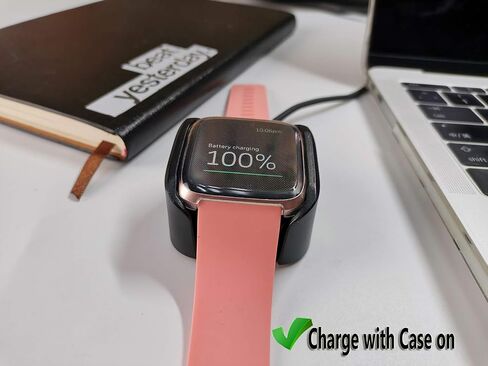 قاعدة شحن مكونة من قطعتين متوافقة مع شاحن Fitbit Versa/Lite/SE (ليس لـ Versa 2)، حامل سلك للساعة الذكية in Kuwait
