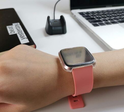 قاعدة شحن مكونة من قطعتين متوافقة مع شاحن Fitbit Versa/Lite/SE (ليس لـ Versa 2)، حامل سلك للساعة الذكية in Kuwait