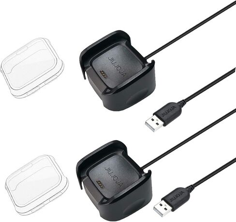 قاعدة شحن مكونة من قطعتين متوافقة مع شاحن Fitbit Versa/Lite/SE (ليس لـ Versa 2)، حامل سلك للساعة الذكية in Kuwait