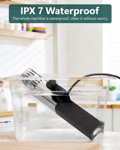 Sous Immersion Circulator, Vide Machine, Sous Vide Cooker 1100W, Precisional Cooker with Touch Control, Accurate Temperature, Fast Heating, Time Control, Ultra-quiet, IPX7 Waterproof in Saudi Arabia