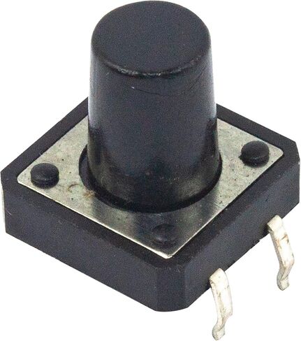 مفتاح زر الضغط اللمسي SMD 4PIN ON/Off مفتاح لمس أفقي صغير صغير لللحظة 12x12x12 مم (عبوة من 50 قطعة) in Kuwait