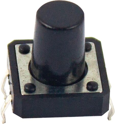 مفتاح زر الضغط اللمسي SMD 4PIN ON/Off مفتاح لمس أفقي صغير صغير لللحظة 12x12x12 مم (عبوة من 50 قطعة) in Kuwait