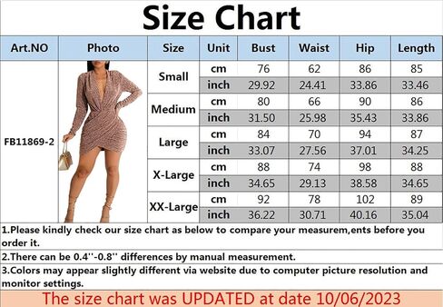 FairBeauty Women's Sexy Sparkly V Neck Long Sleeve Ruched Metallic Bodycon Club Mini Dresses in Saudi Arabia
