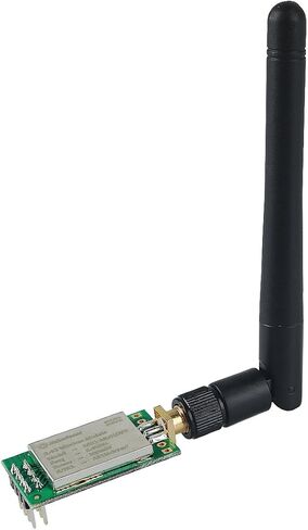 MakerFocus 2 قطعة nRF24L01P + PA + LNA RF وحدة نقل لاسلكية 2.4 جيجا هرتز ML01DP5 22dBm 100 ميجاوات 2300 متر واجهة SPI للمسافة المقاسة مع هوائي مضاد للسرقة ومضاد للتدخل in Kuwait